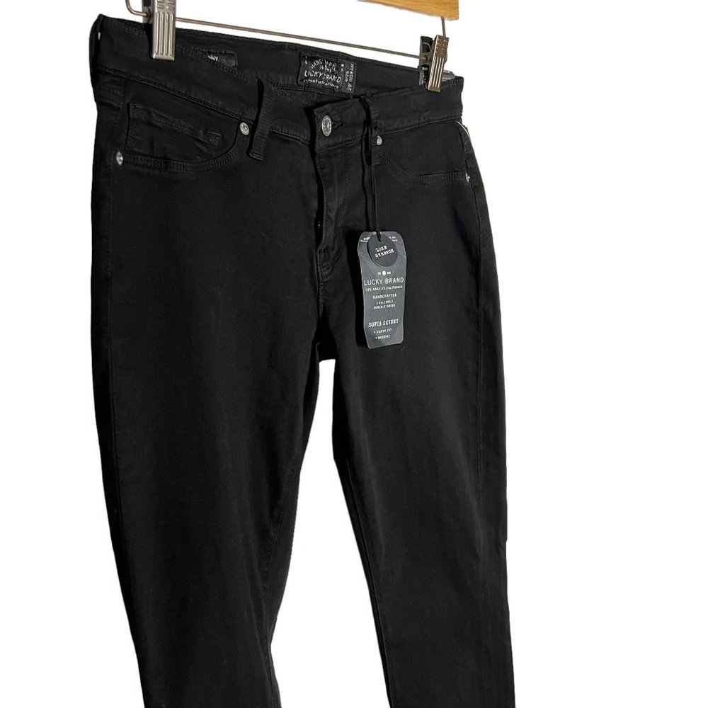 NWT Lucky Black Sophia Skinny Mid Rise Jeans 6 - Picture 2 of 12